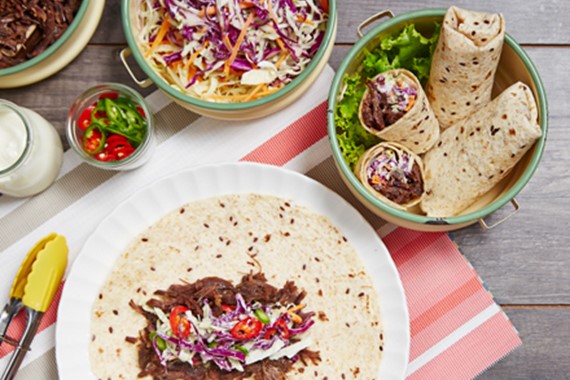Pulled Lamb in Sweet Soy and Spicy Slaw