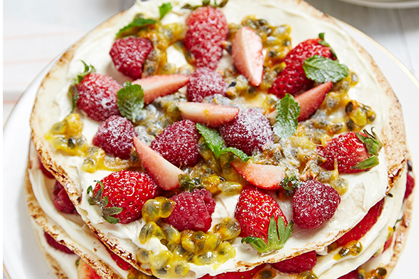 Passionfruit Crispy Layered Crepe 