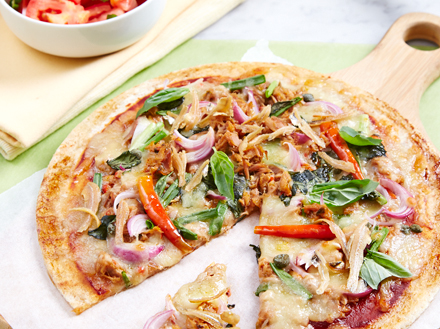 Spicy Tuna with Capers and Anchovies Pizza