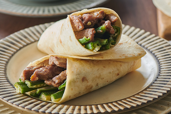 Okra Beef Roll
