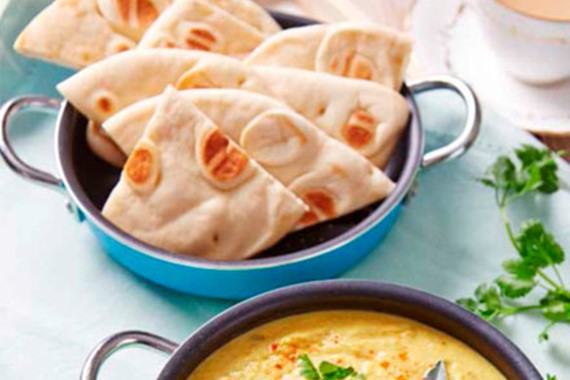 Coconut Milk Dhal with Naan