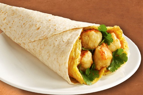 Popcorn Chicken, Egg Wrap