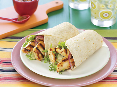 Honey & Mustard Chicken Wraps