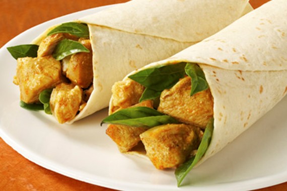 Chicken Rendang Wrap
