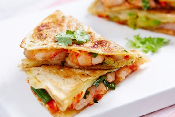 Umai Prawns Quesadilla