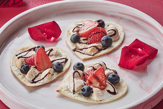 Heart Shaped Cotton Candy Crust