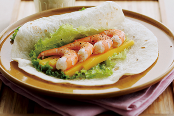 Mango Prawn Roll with Lettuce