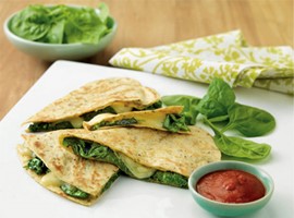 Cheese & Spinach Quesadillas