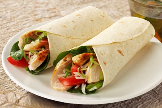Chicken Rice Wraps