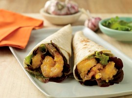 Salted Egg Prawn Roll