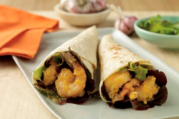 Salted Egg Prawn Roll
