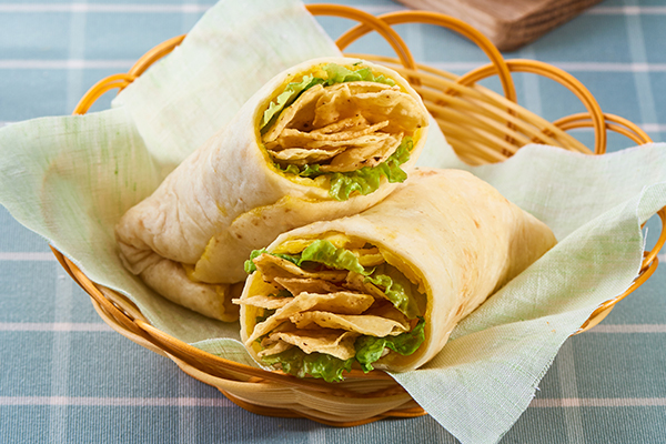 An image of Egg Wrap with Chips