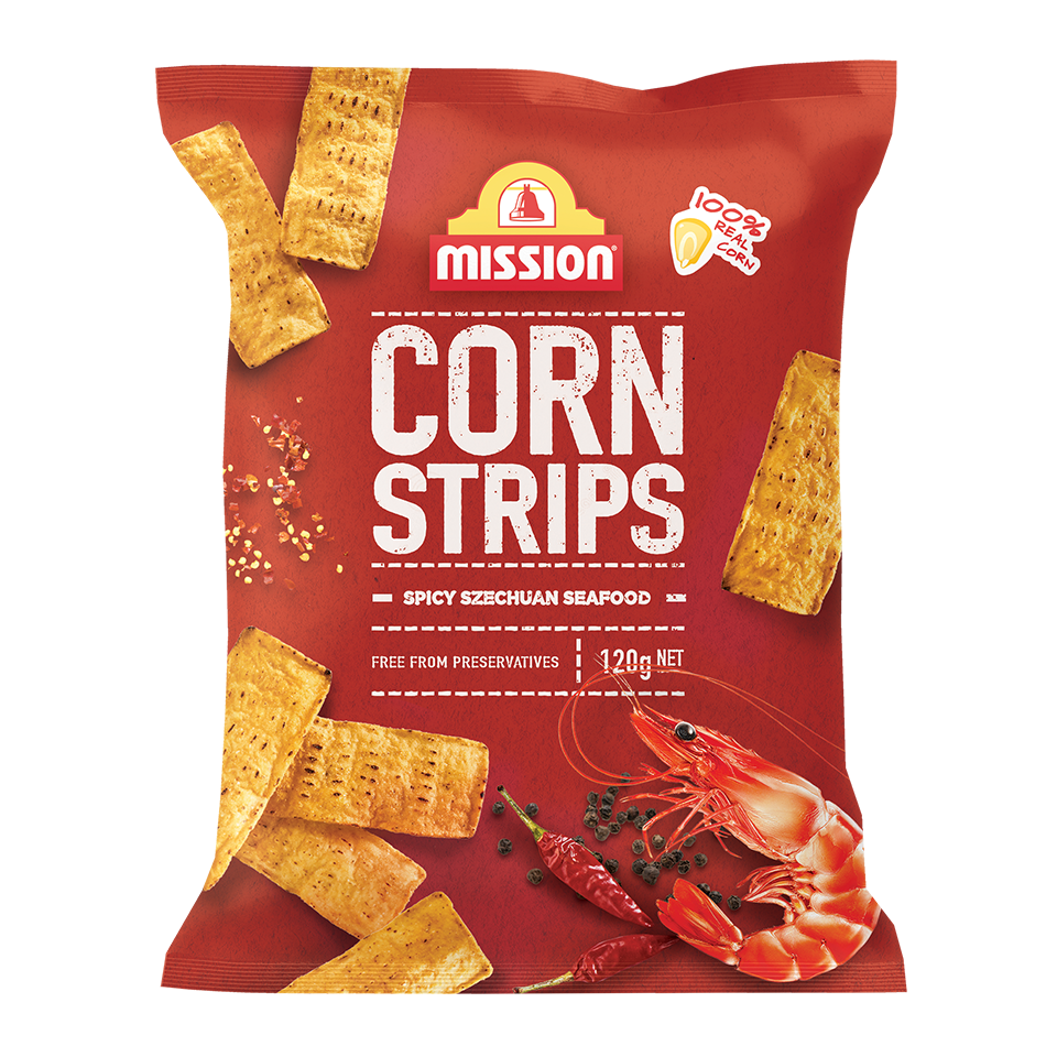 120G Corn Strips Spicy Szechuan Seafood 3D 960X960