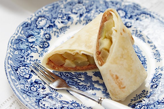 Peanut Butter and Cinnamon Apple Wrap