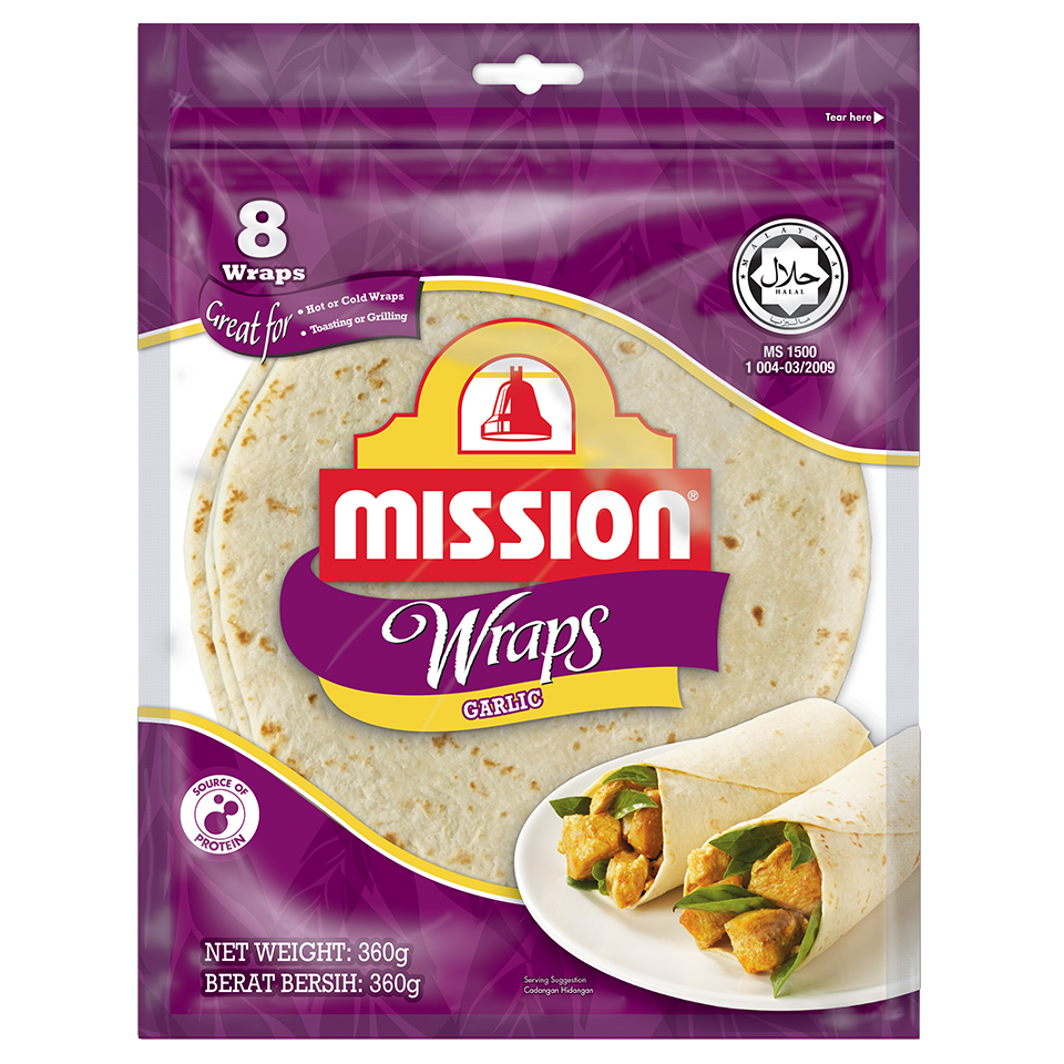 Mission Garlic Wraps 8 8ct