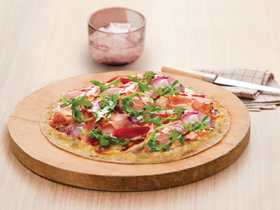 Shaved Ham, Char-grilled Caosicum & Rocket Pizza