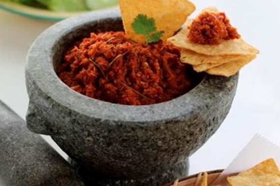 Dried Prawn Sambal with Mission Chips